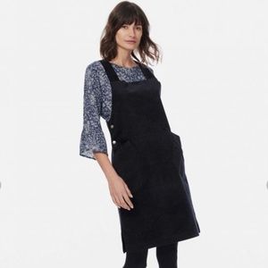 BRORA Herringbone Velvet Pinafore Dress